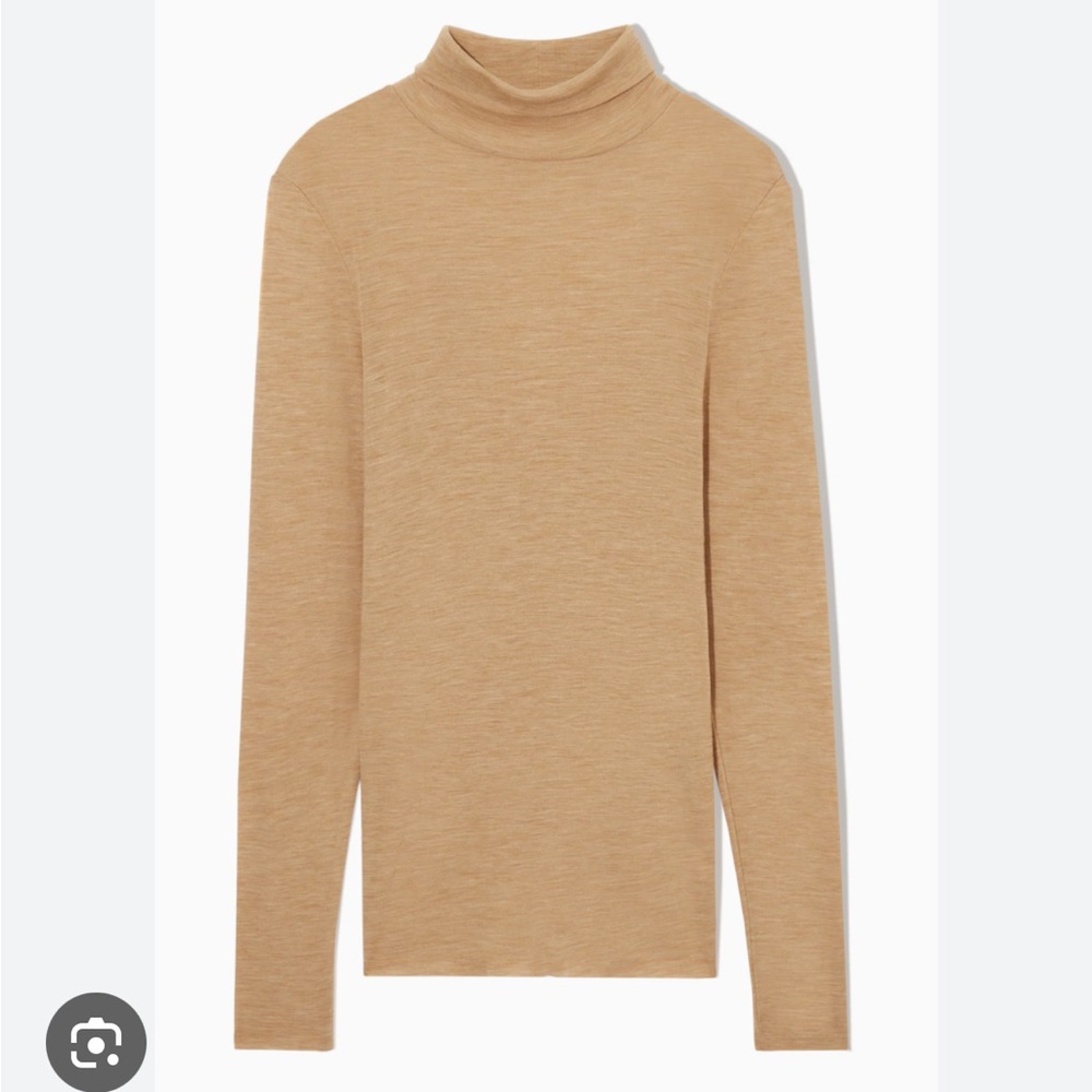 COS merino wool high neck top